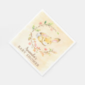 Sweet Bunny Neutral Baby shower Papieren servetten (Hoek)