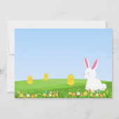 Sweet Bunny Paint Easter Uitnodiging (Achterkant)