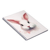 Sweet Bunny: Pastel Roze Spiral Notitieboek (Rechterzijde)