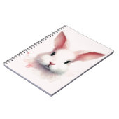 Sweet Bunny: Pastel Roze Spiral Notitieboek (Linkerzijde)