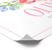 Sweet Bunny Rabbit | Aangepaste nieuwe babybedekki Poster (Hoek)