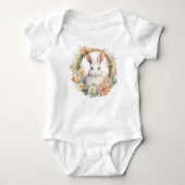 Sweet Bunny Rabbit met Lente Bloemen Romper (Voorkant)