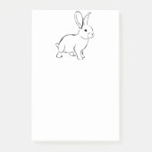 Sweet Bunny Rabbit Schattigee Natuur Cartoon Art Post-it® Notes (Voorkant)
