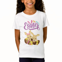 Sweet Bunny Twins & Chicks "Happy Easter" Kinder T