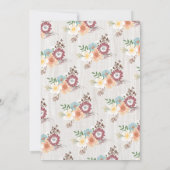 Sweet Bunny verjaardagsfeestje uitnodigingen (Achterkant)