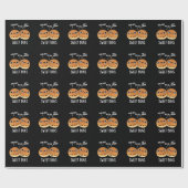 Sweet Buns Funny Baking Pun Dark BG Cadeaupapier (Vlak)