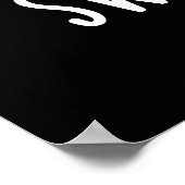 Sweet Buns Funny Baking Pun Dark BG Poster (Hoek)