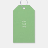 Sweet Bunting Party Favor Gift Label, geel en groe Cadeaulabel (Achterkant)