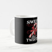Sweet But Twisted Candy Cane Kerstvakantie Koffiemok (Voorkant links)
