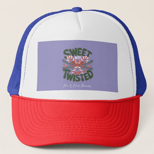 Sweet But Twisted Een Grappige Vakantie Neem op Sn Trucker Pet (Voorkant)