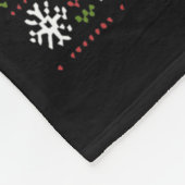 Sweet But Twisted Funny Candy Cane Ugly Christmas  Fleece Deken (Hoek)