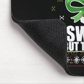 Sweet But Twisted Funny Candy Cane Ugly Christmas  Muismat (Hoek)