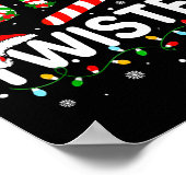 Sweet But Twisted Funny Christmas Candy Cane Xmas  Poster (Hoek)