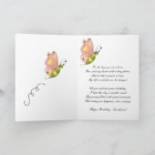 Sweet Butterfly Daughter Verjaardag Kaart (Binnen)