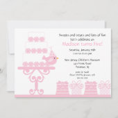 Sweet Cake Birthday Uitnodiging (Voorkant)