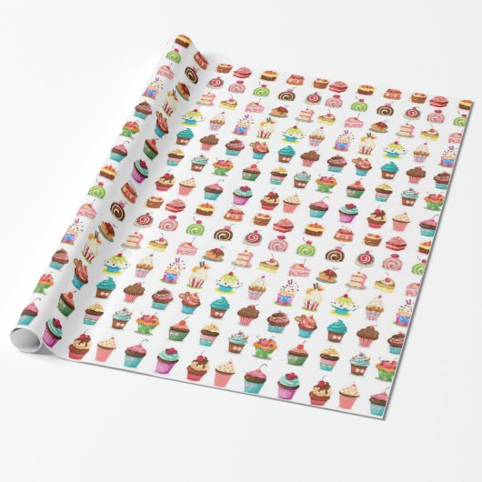 Sweet Cake Cadeaupapier (Uitgerold)
