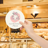 Sweet Cake From The Kitchen of add name Ronde Sticker