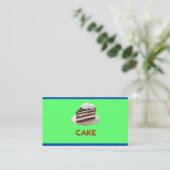 Sweet Cake Macaron Cupcake  Bakery Business Card Contactkaartje (Staand voorkant)