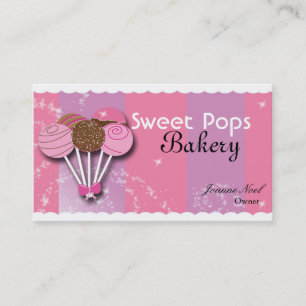 Sweet Cake Pop Bakery Bake Shop Visitekaartje