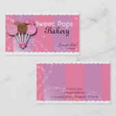 Sweet Cake Pop Bakkerij Bake Shop Visitekaartje (Voorkant / Achterkant)