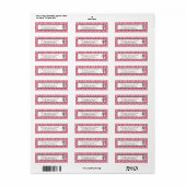 Sweet Cake Retourlabel Etiket (Full Sheet)