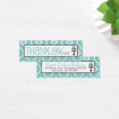 Sweet Cake Skinny TY Gift Label Turq Mini Visitekaartjes (Bureau)