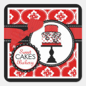 Sweet Cake Sticker Rood B (Voorkant)