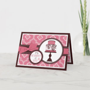 Sweet Cake TY-kaart Bedankkaart