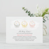 Sweet Cakes Baby shower Invite Kaart (Staand voorkant)