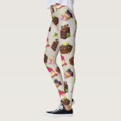 Sweet Cakes Dessert Pattern Leggings (Links)