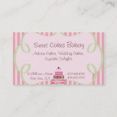 Sweet Cakes Visitekaartje (Achterkant)