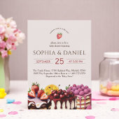 Sweet Cakes Waterverf Baby shower Kaart