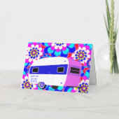 Sweet Camper Mod Flowers Happy Valentijns Kaart (Achterkant)
