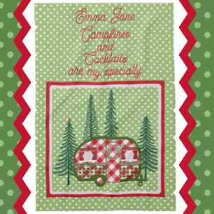 Sweet  Camper Trailer Holiday Theedoek