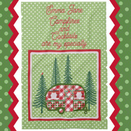 Sweet  Camper Trailer Holiday Theedoek