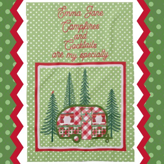 Sweet  Camper Trailer Holiday Theedoek