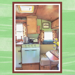 Sweet Camper Trailer Kitchen Poster