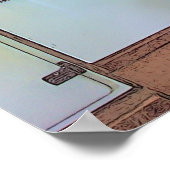 Sweet  Camper Trailer Kitchen Poster (Hoek)