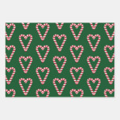 Sweet Candy Cane Heart Inpakpapier Vel (Voorkant 2)
