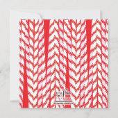 Sweet Candy Cane Holiday Party Kaart (Achterkant)