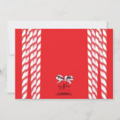 Sweet Candy Cane-kerstfotokaart Feestdagenkaart (Achterkant)
