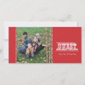 Sweet Candy Cane Kerstkaart (Voorkant)