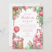 Sweet Candy Cane Kerstmis Kaart (Voorkant)