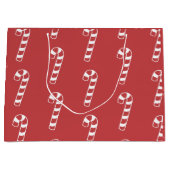 Sweet Candy Cane op Red Groot Cadeauzakje (Voorkant)