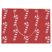 Sweet Candy Cane op Red Groot Cadeauzakje (Achterkant)