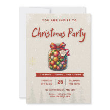 🍬🎄Sweet Candy Christmas Editable 5x7” Invitation