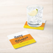 Sweet Candy Corn Happy Halloween Kartonnen Onderzetters (Insitu)