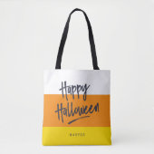 Sweet Candy Corn Happy Halloween Tote Bag (Voorkant)
