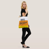 Sweet Candy Corn Happy Halloween Tote Bag (Op model)