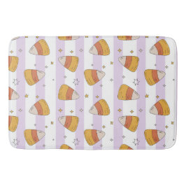 Sweet Candy Corn & Stars Halloween Patroon Badmat